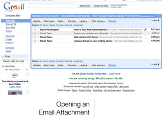 Opening an
Email Attachment
 