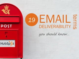 EMAIL



                        terms
19
     DELIVERABILITY
     you should know…
 