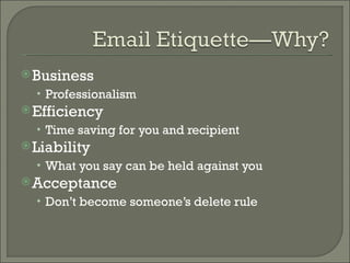 Email Etiquette | PPT