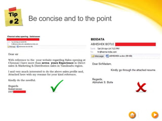 Inconcise Emails Email Etiquette: Tips For Better Communication | PPTX