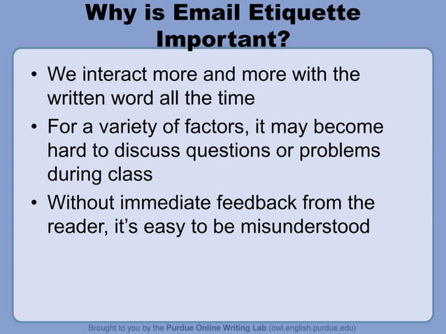 Email etiquette for students | PPT | Email | Internet