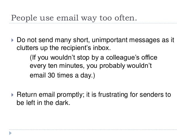 professional e mail etiquette