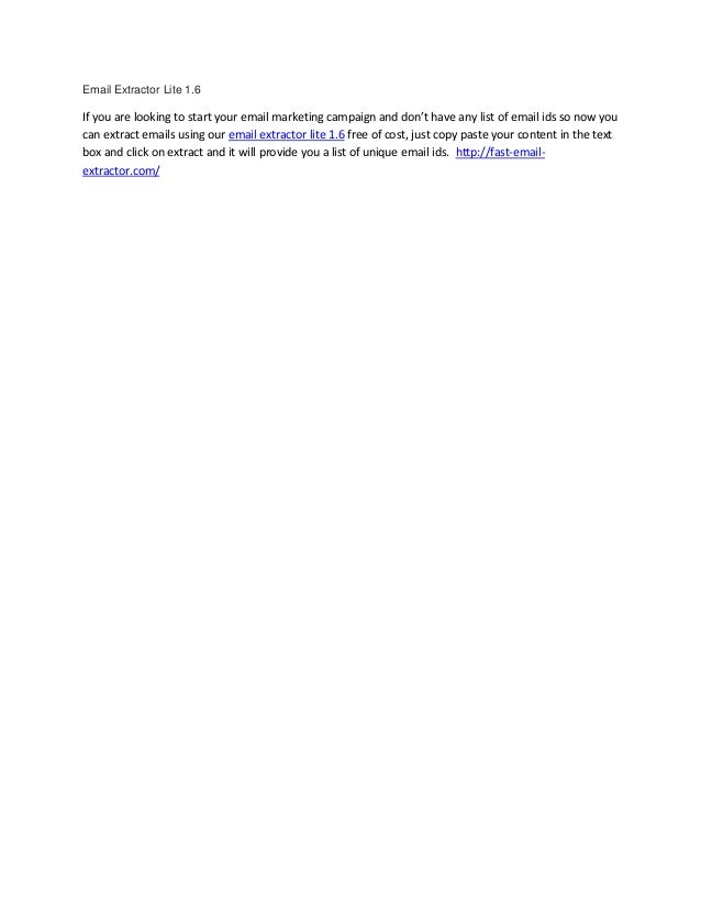 email extractor 1.6 1 email extractor 1.6 1