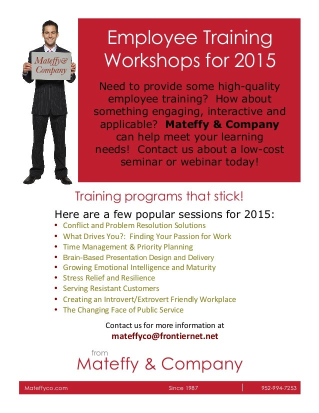 Employee Training for 2015