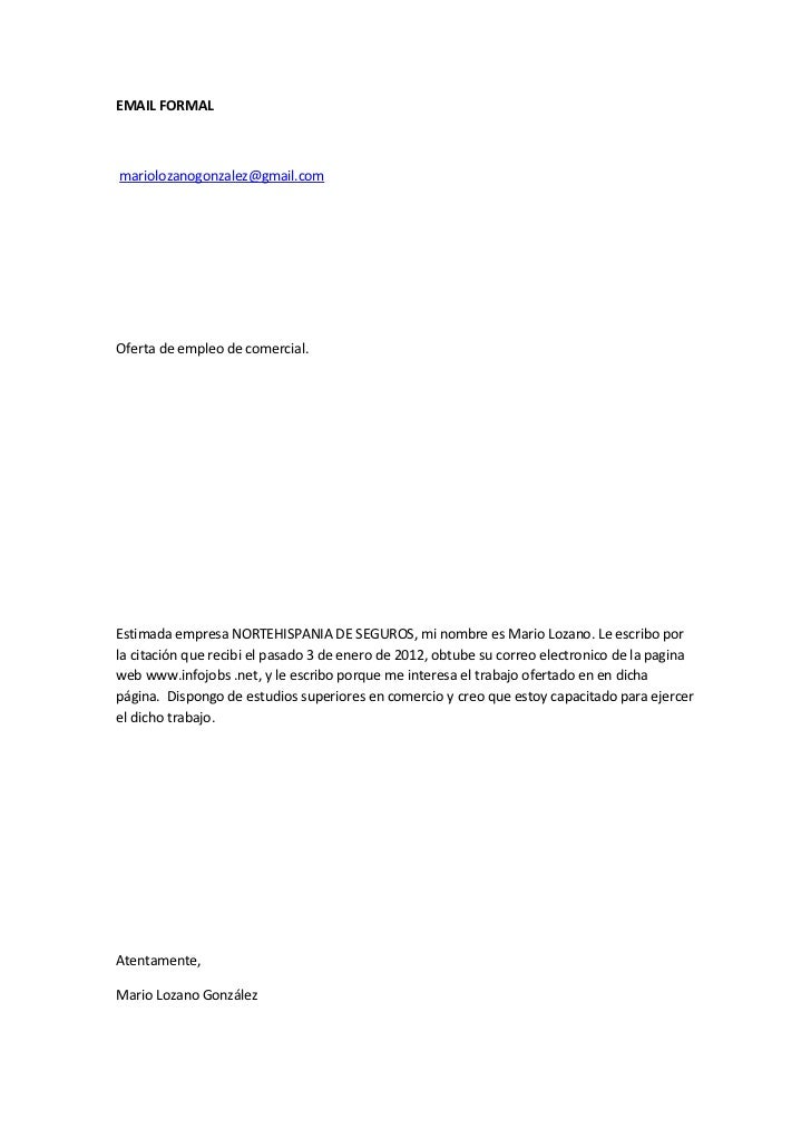 Email formal