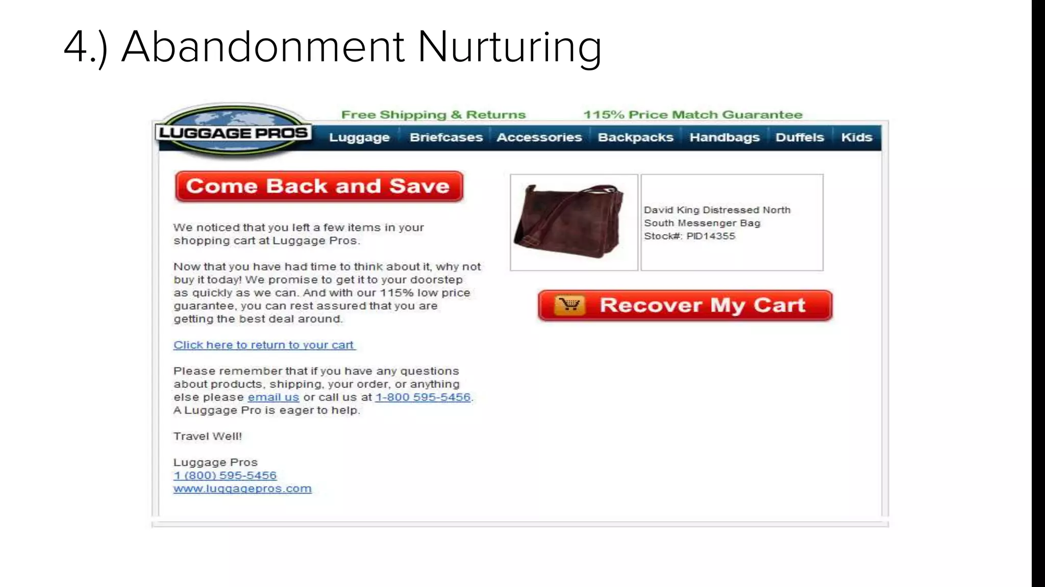 4.) Abandonment Nurturing 
 