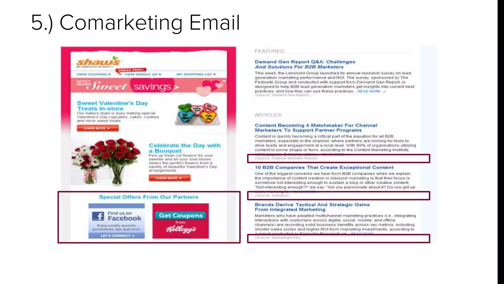 5.) Comarketing Email 
 