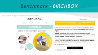 Benchmark - BIRCHBOX
 