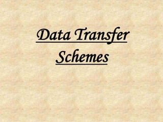 Data Transfer
Schemes
 