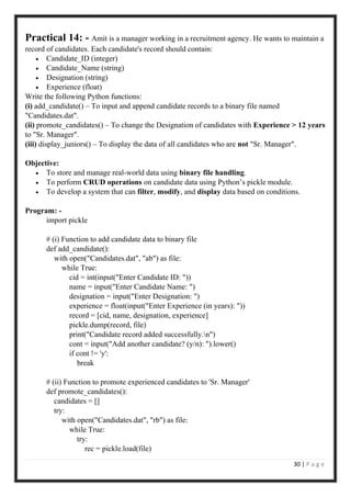 PRACTICAL RECORD FORMAT FOR TSUDENTS XI AND XII | PDF