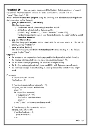 PRACTICAL RECORD FORMAT FOR TSUDENTS XI AND XII | PDF