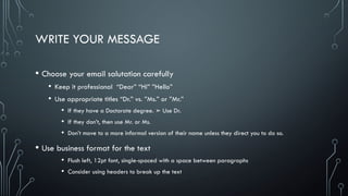 Professional Messages Format Mastering Effective Email Communication in the Workplace: Etiquette ...