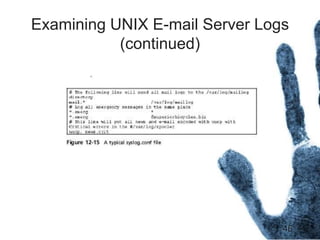 46
Examining UNIX E-mail Server Logs
(continued)
 