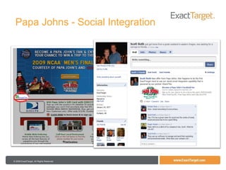Papa Johns - Social Integration 