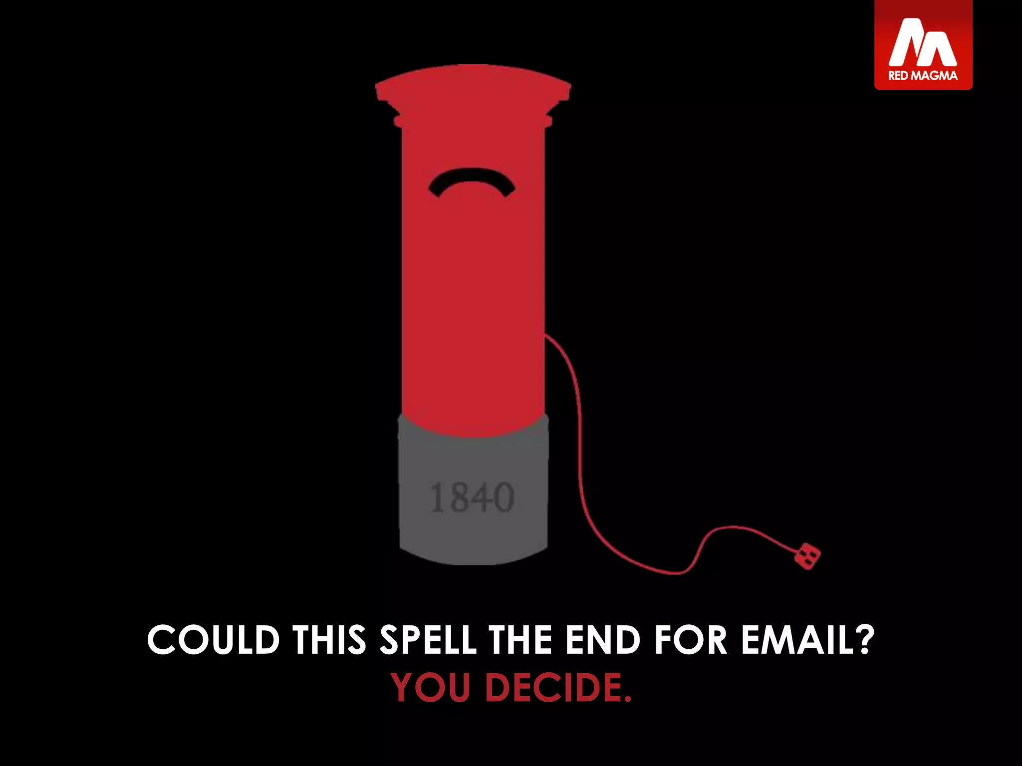 COULD THIS SPELL THE END FOR EMAIL?
YOU DECIDE.
 