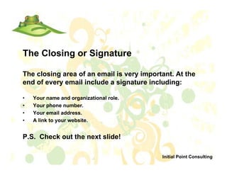 Email Techniques 101