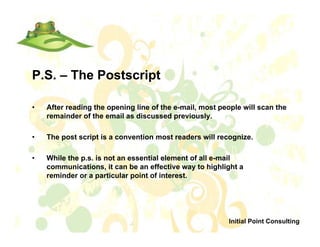 Email Techniques 101