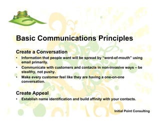 Email Techniques 101