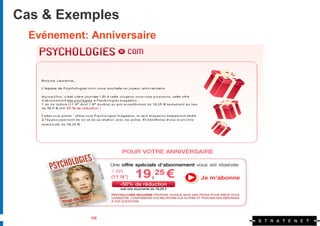 Cas & Exemples
  Evénement: Anniversaire




             106
 
