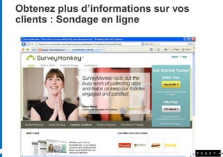 Obtenez plus d’informations sur vos
clients : Sondage en ligne




         36
 