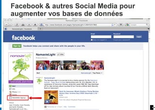 Facebook & autres Social Media pour
augmenter vos bases de données




         37
 