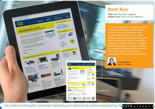 http://www.smartinsights.com/email-marketing-ecrm-alerts/email-creative-best-practice-2011-style/
 
