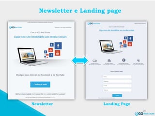 Newsletter e Landing page
20
Newsletter Landing Page
 