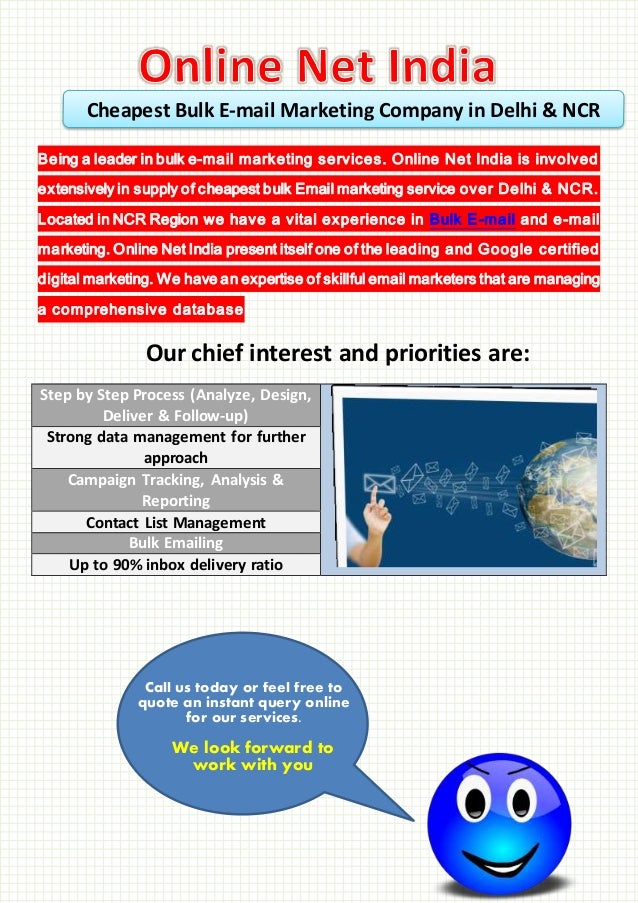 Cheapest Bulk Email Marketing Company in Delhi & NCR