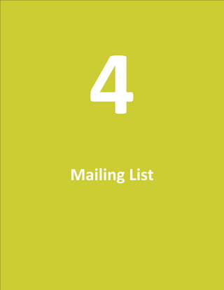 33
4
Mailing List
 