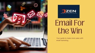 Your guide to make more sales with
email marketing
 