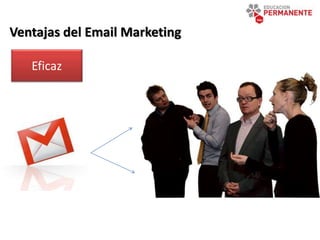 Ventajas del Email Marketing
Eficaz
 