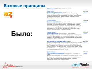 Базовые принципы




  Было:
 