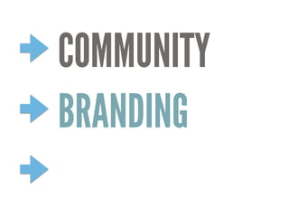COMMUNITY
BRANDING
 