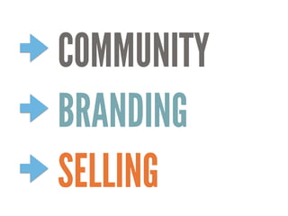 COMMUNITY
SELLING
BRANDING
 