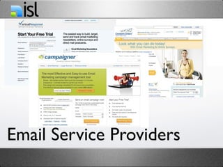 Email Service Providers
 