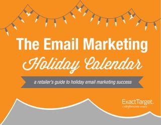 Email Marketing Holiday Calendar | PPT