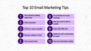 Top 10 Email Marketing Tips
 