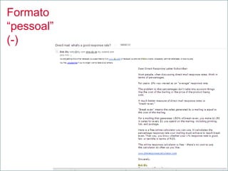 Formato
“pessoal”
(-)
 