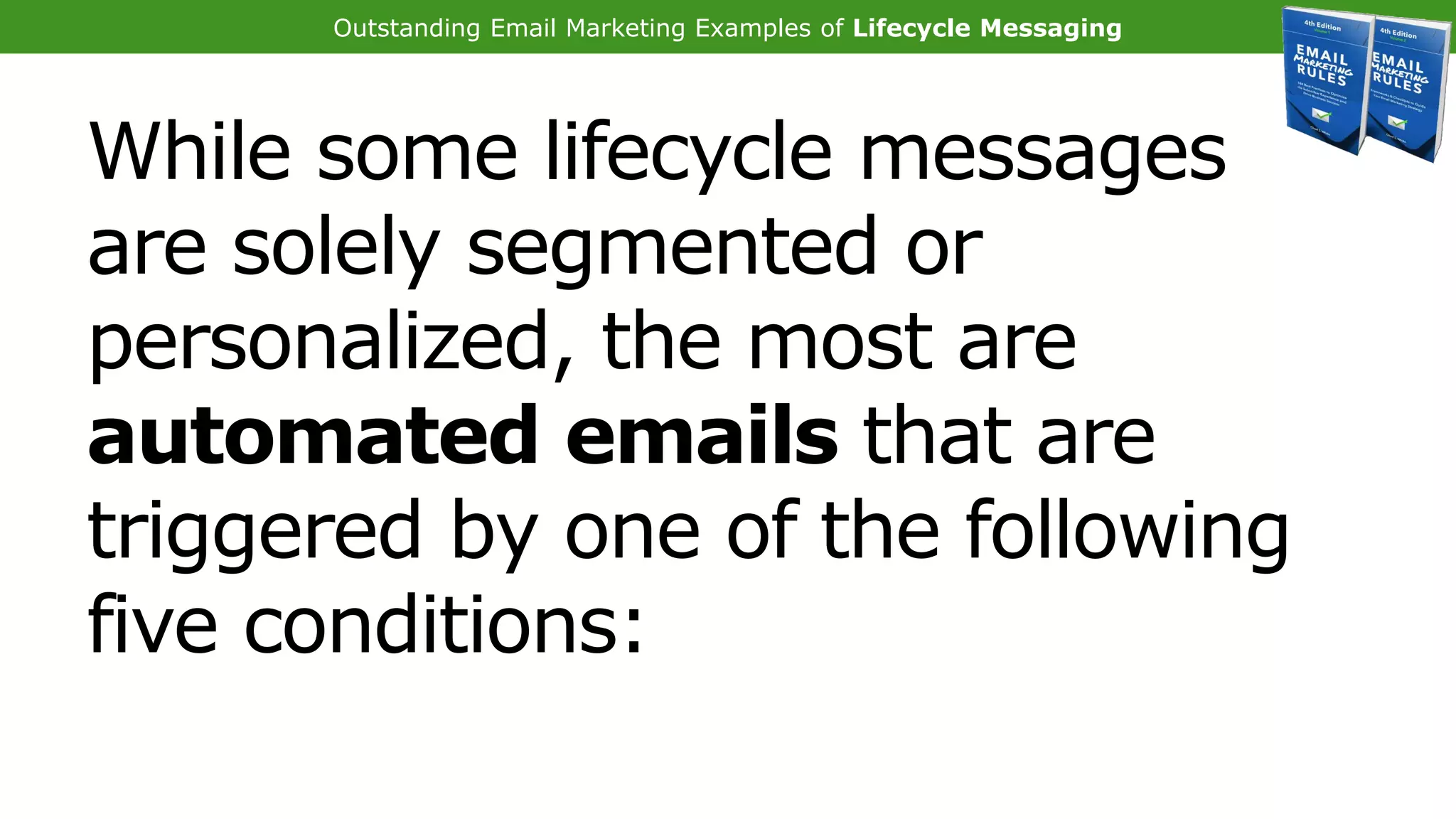Outstanding Email Marketing Examples of Lifecycle Messaging | PPT