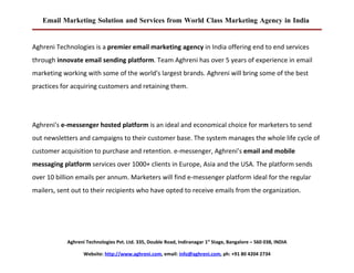 Email Marketing Solution And Services From World Class Interactive Marketing Company In India
