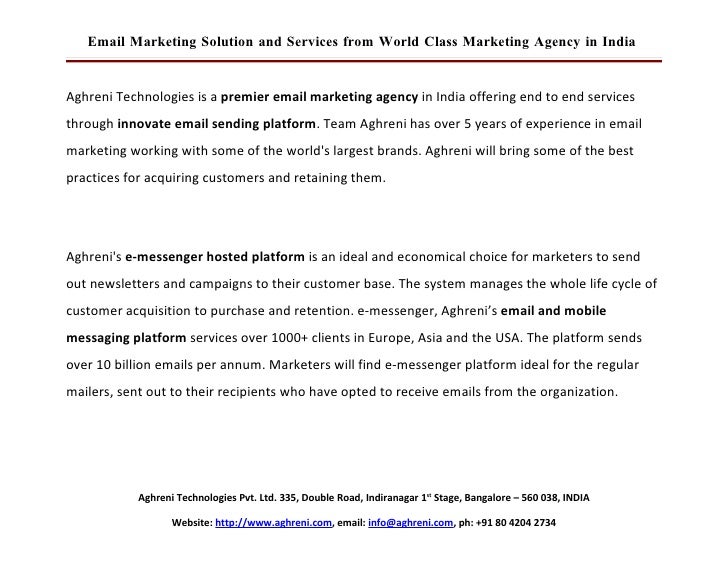 Email Marketing Solution And Services From World Class Interactive Ma