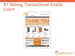 #1 Making Transactional Emails
Count
 