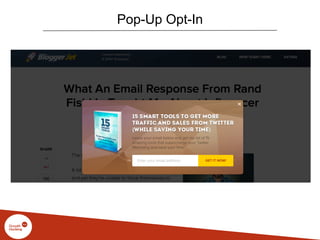 Pop-Up Opt-In
 