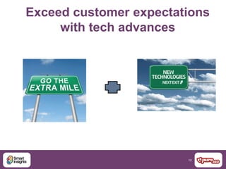 10
Exceed customer expectations
with tech advances
 