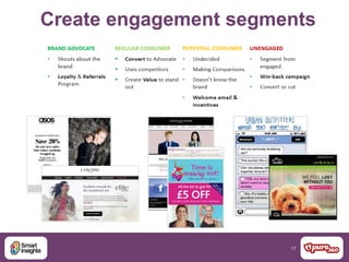 17
Create engagement segments
 