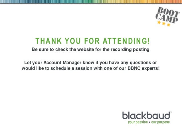 Email Marketing with Blackbaud Boot Camp Series