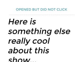 OPENED BUT DID NOT CLICK
Here is
something else
really cool
about this
 