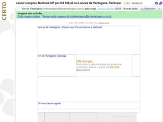 Produção de e-mail marketing	Uso de imagensProcure utilizar o atributo HTML ALT para suas imagens mais relevantes. Lembre-se que muitos de seus usuários não poderão visualizá-las e o texto alternativo vai ocupar o lugar delas.