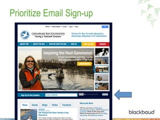 Prioritize Email Sign-up
 