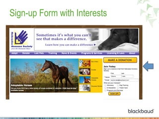Sign-up Form with Interests
 